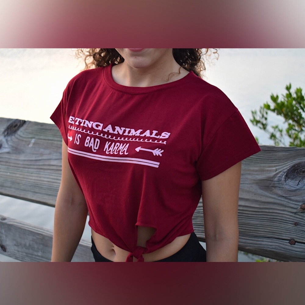 Crop Top with Vegan Message
